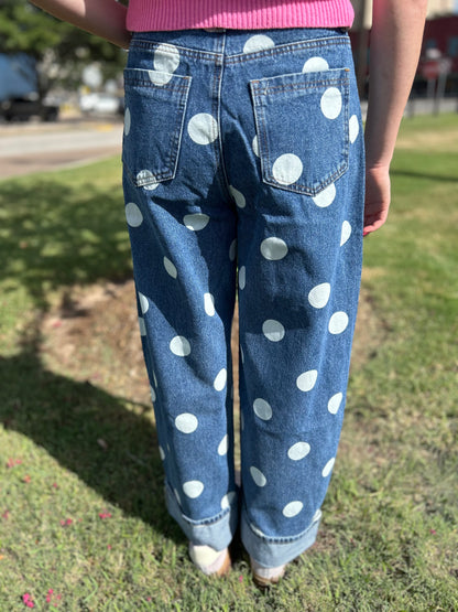 Dingy Dot Barrel Jeans