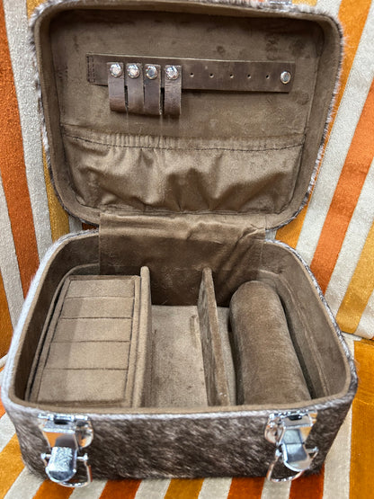 Rectangle Cowhide Jewelry Box