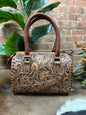 Tooled Barrel Purse - Small