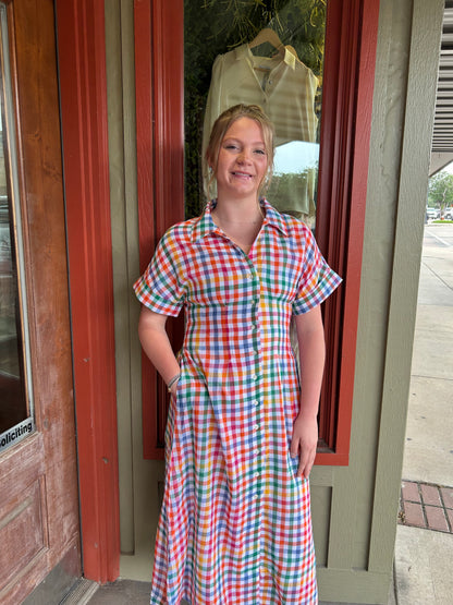 Bless Your Heart Plaid Dress