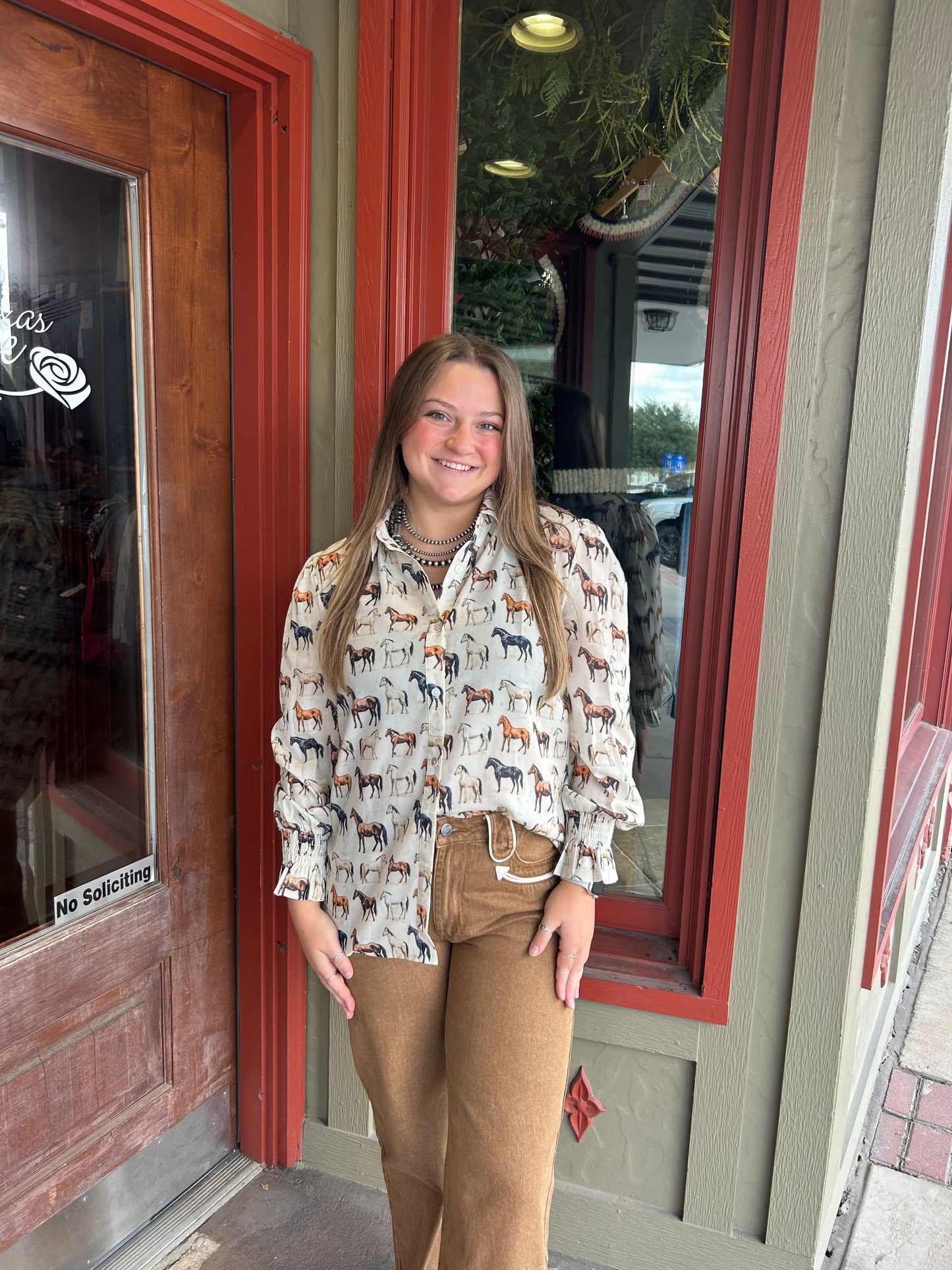 Caroline Horse Top