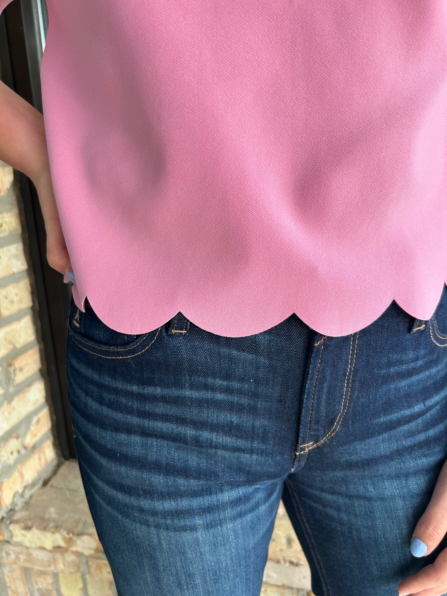 Scallpo Knit Top