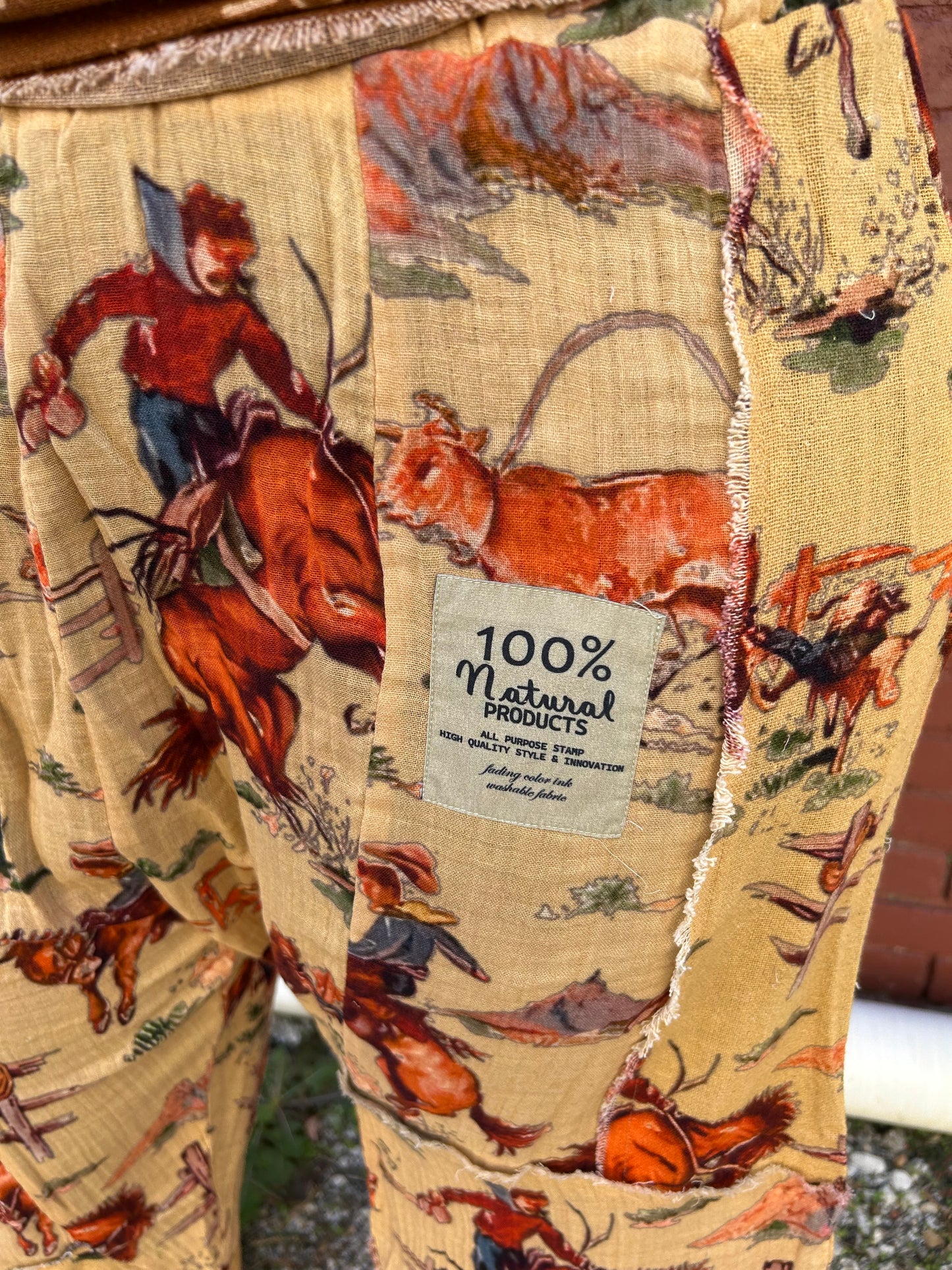 Khaki Cowboy Harem Pant