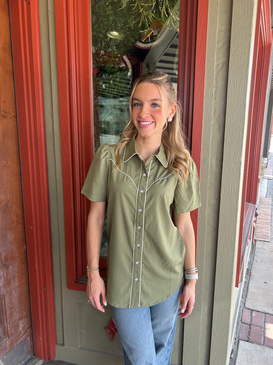 Brazos Shirt - Lt. Olive