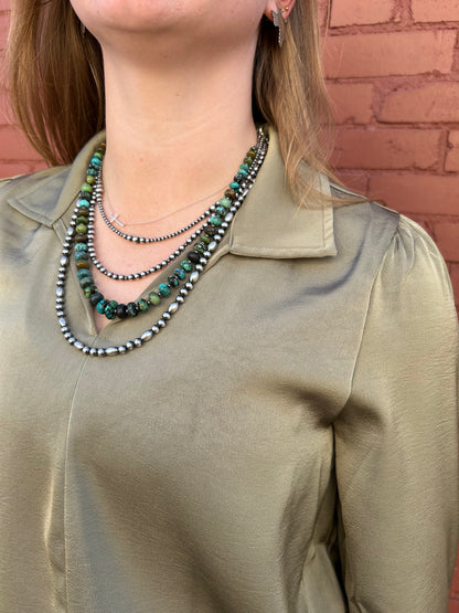 Keep It Classy Top - Olive