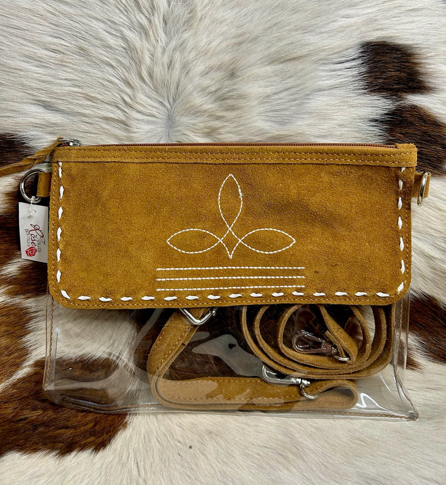 Clear Bootstitch Purse