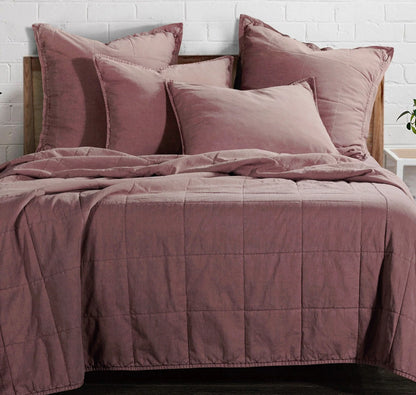 Stonewash Cotton Canvas Coverl - KING