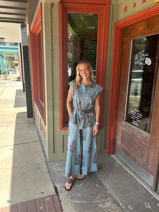 Block Print Jumpsuit