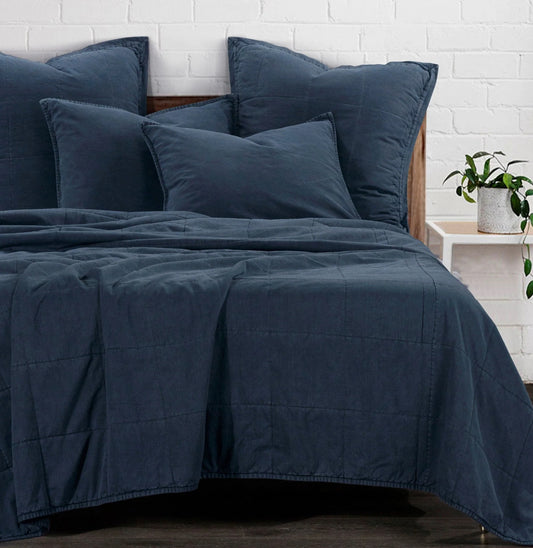 Stonewash Cotton Canvas Coverl - KING