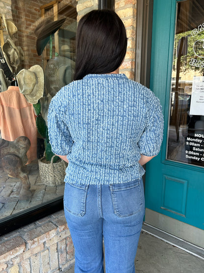 Distressed Denim Popover