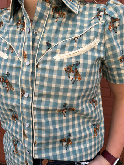 Pecos Shirt - Gingham Horse