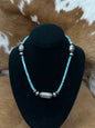 Turq & Stamped Navajo Necklace