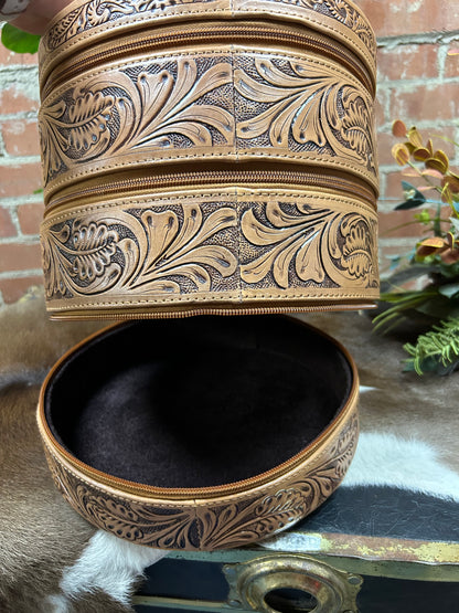 3 Story Tooled Jewelry Box