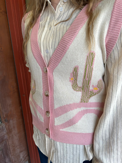 Pink Cactus Vest