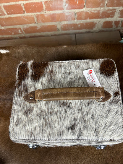 Rectangle Cowhide Jewelry Box