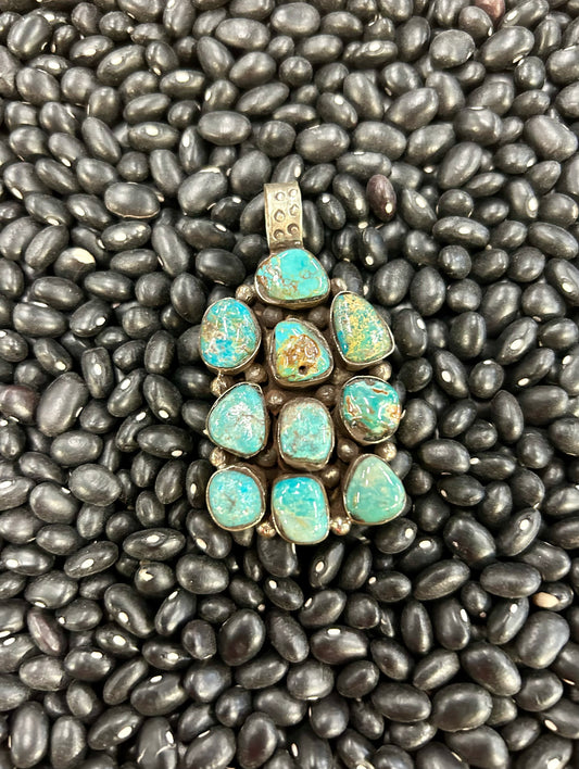 10 Stone Square Pendant