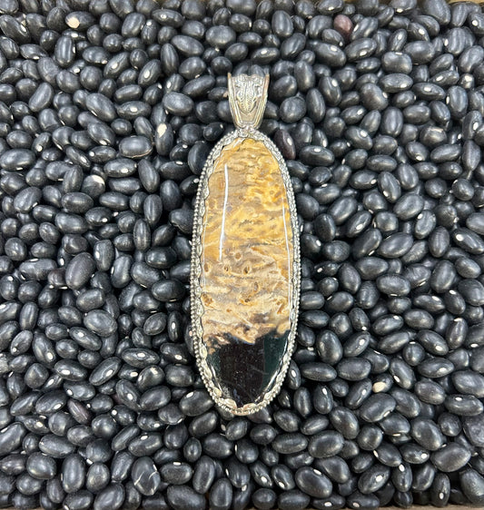 Plum Wood Jasper Pendant