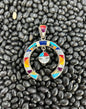 Inlay Squash Zuni Pendant