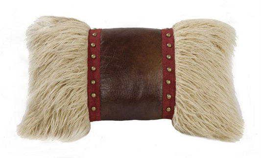 Ruidoso Fur Studded Pillow