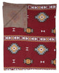 Paint Flower Meadow Throw - red