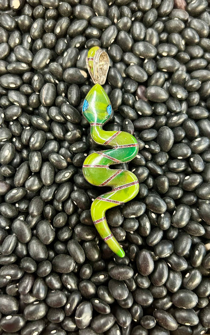Double Sided Snake Pendant