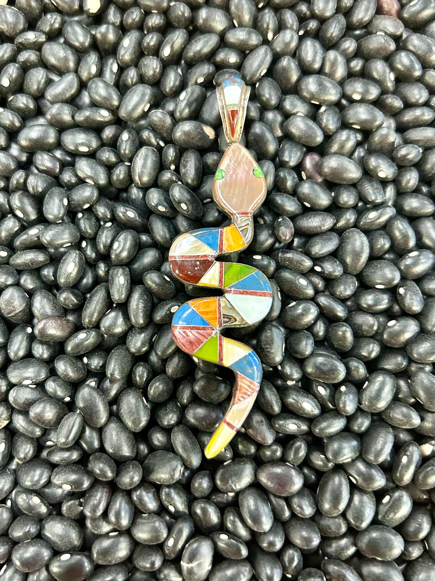 Double Sided Snake Pendant