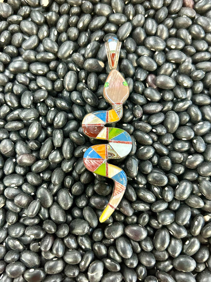 Double Sided Snake Pendant