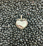 White Buffalo Heart Pendant