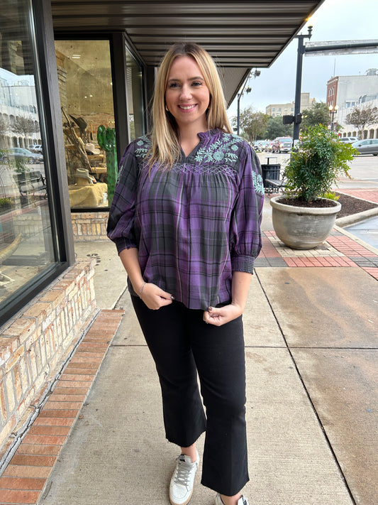 Camilla Ann - Purple Plaid