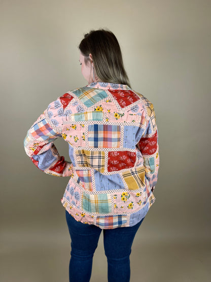 Patchwork Patterned Top