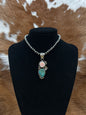 Turquoise Flower Pendant