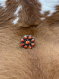 Adj. Spiney Cluster Ring - Red