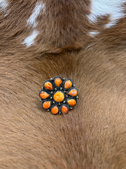 Adj. Spiney Cluster Ring - Ora
