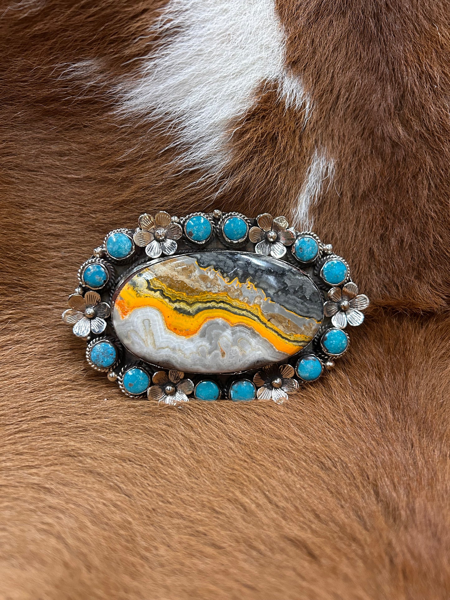 Bumble Bee Jasper & Turq Buckle