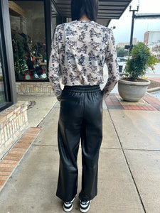 Monroe Faux Leather Crop Pants