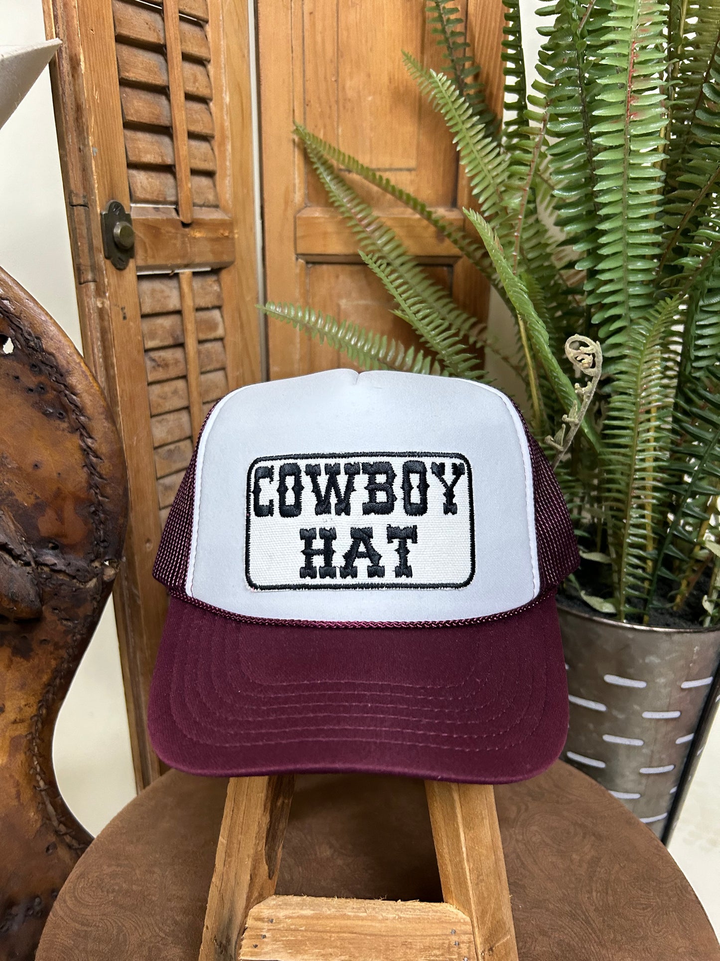 Cowboy Hat Trucker Cap