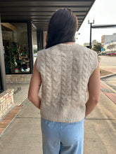 Load image into Gallery viewer, Cable Girl Sweater Vest