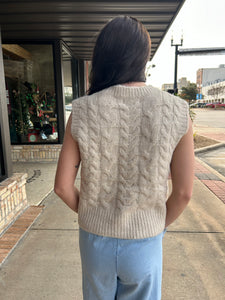 Cable Girl Sweater Vest