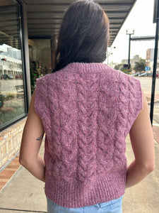 Cable Girl Sweater Vest