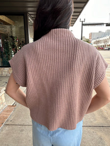 Bobbie Cropped Sweater Vest