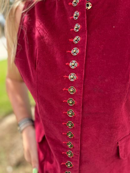 Mesmerized Vest - Scarlet
