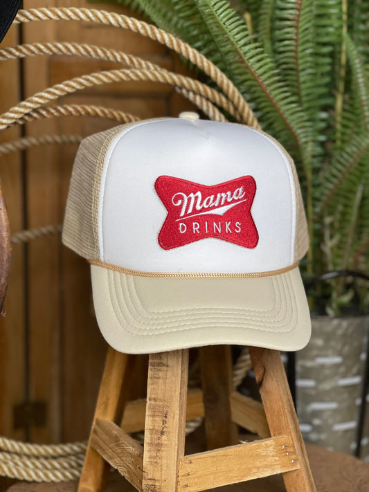 Mama Drinks Trucker Cap