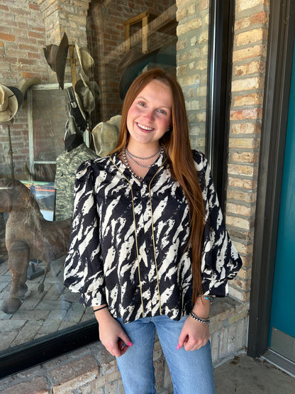 Zebra Top