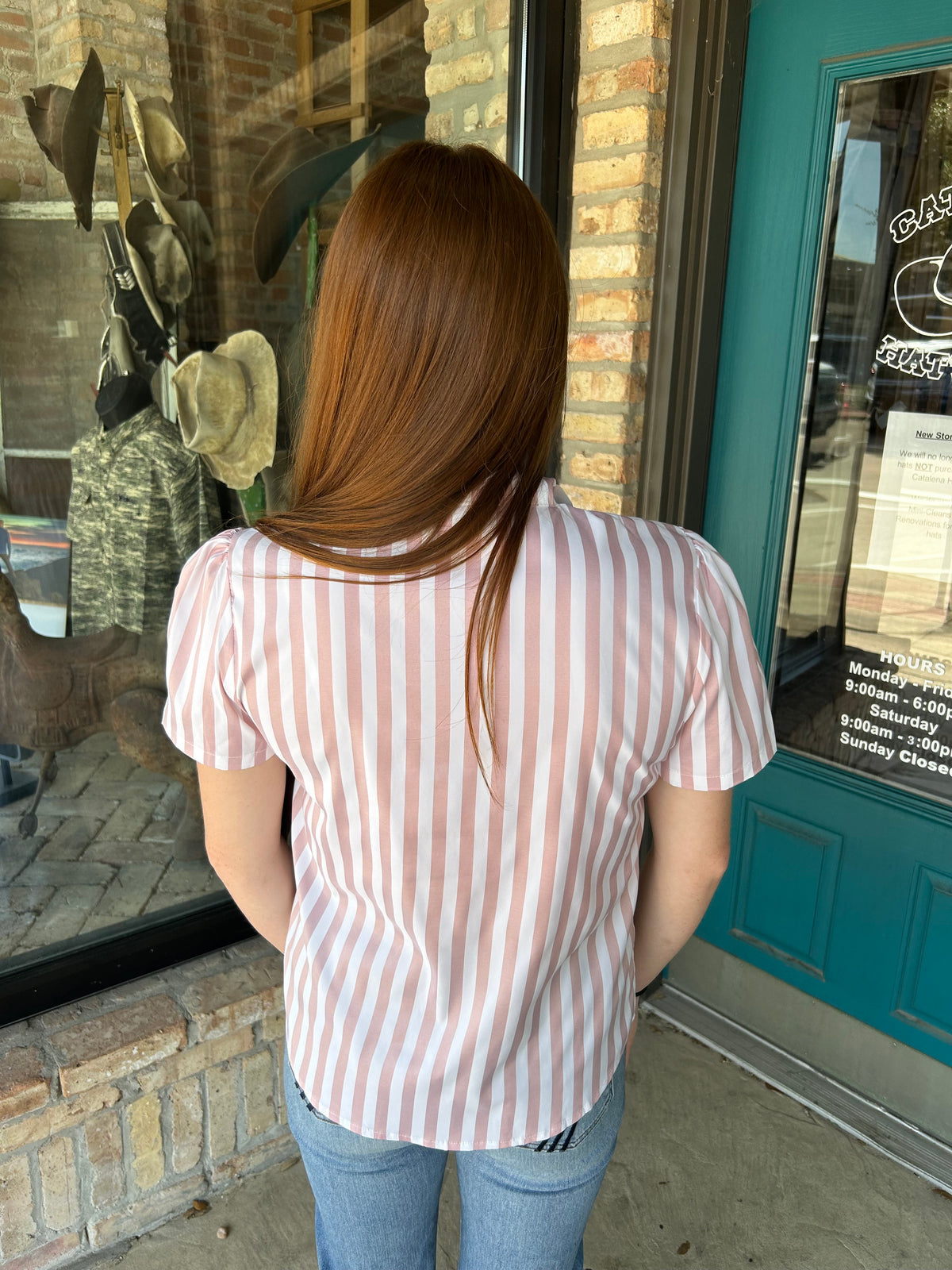Maypearl Shirt - Mauve Stripe