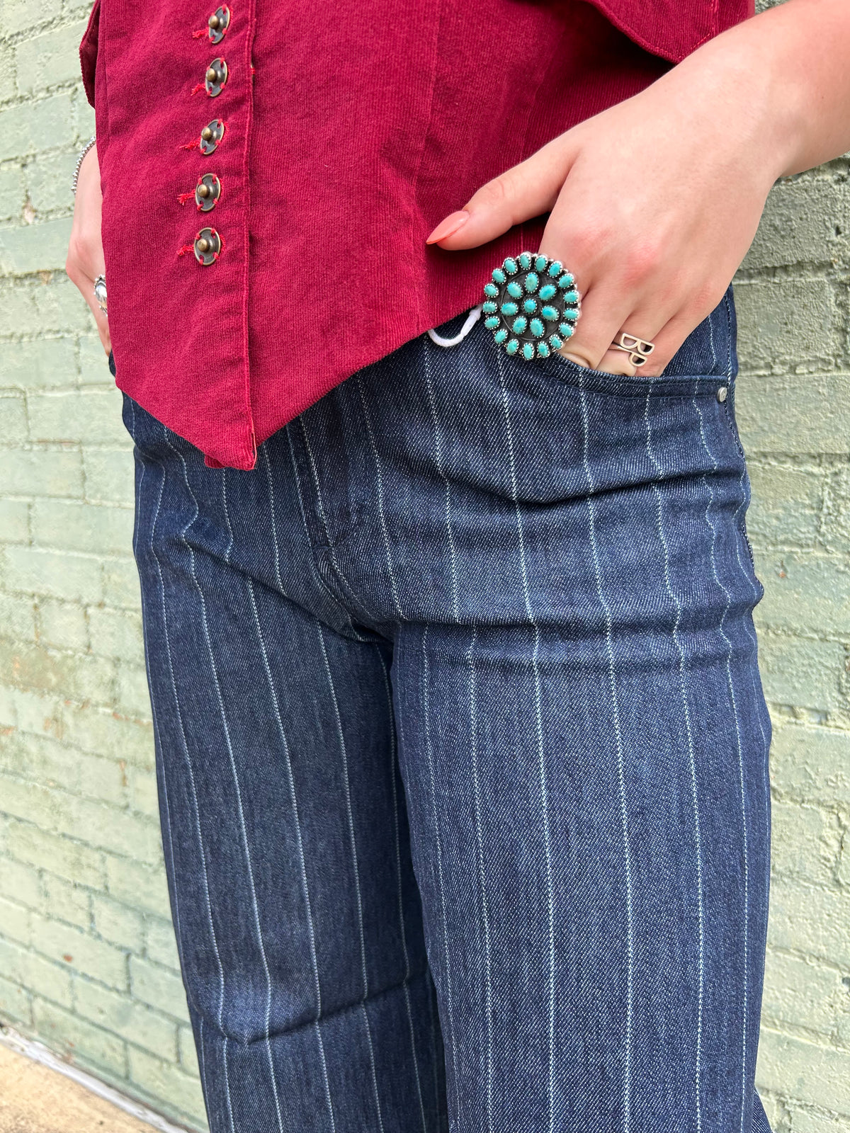 Pless Stripe Jeans