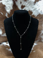 Liquid Silver Navajo Lariat