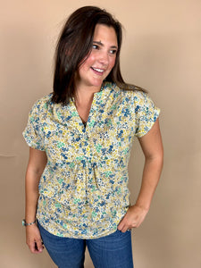 Ditsy Flowers Tunic Top