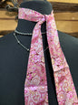 Pink Paisley Twilly