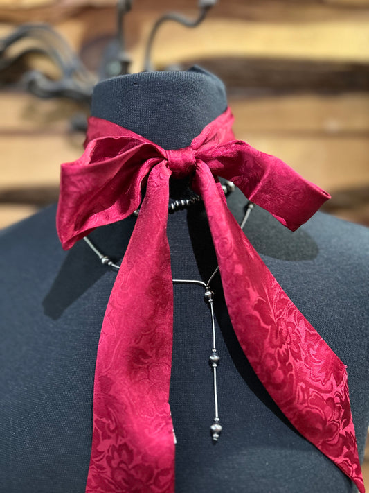 Red Jacquard Twilly