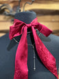 Red Jacquard Twilly